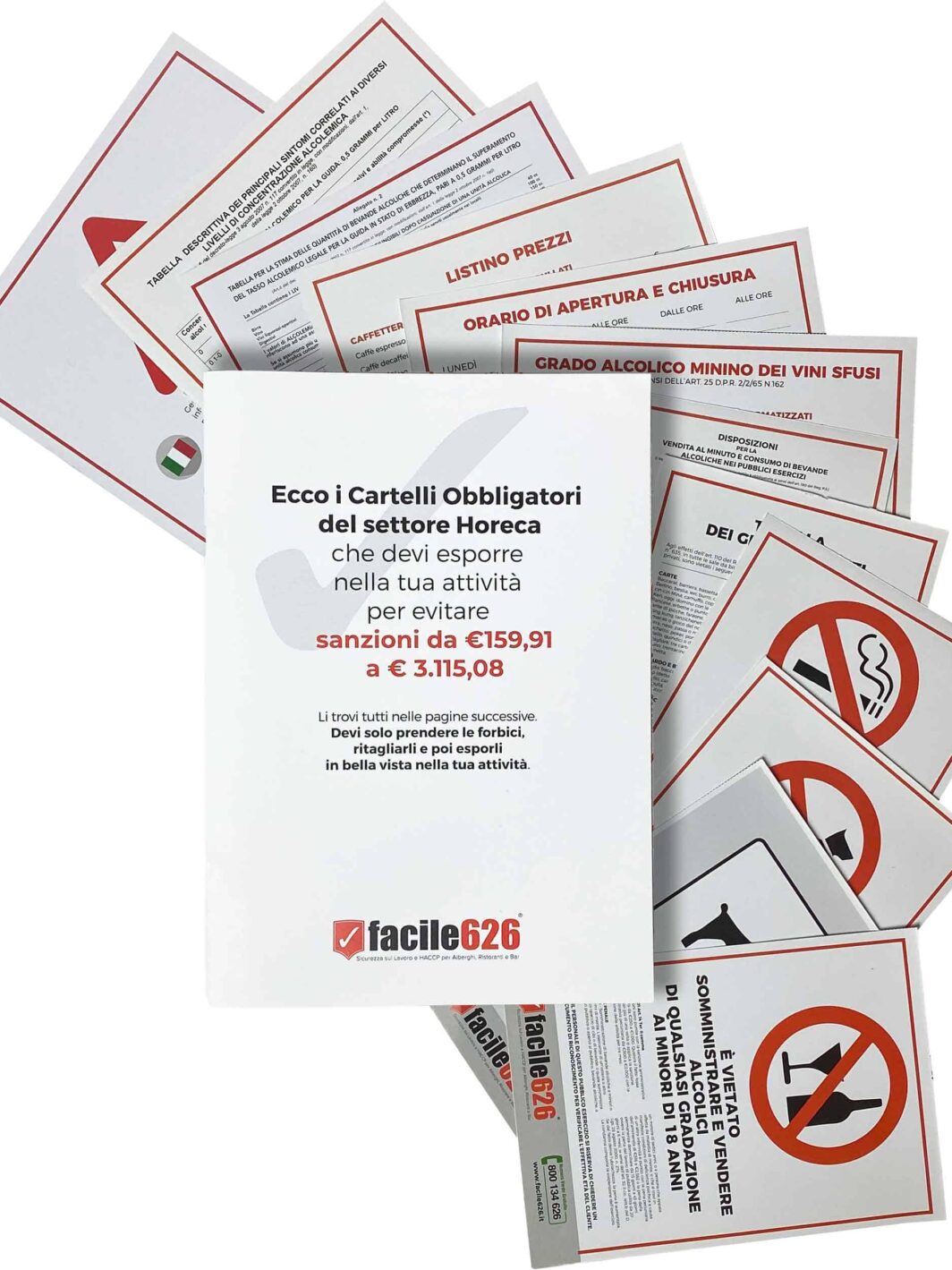 Cartelli obbligatori Ristorazione